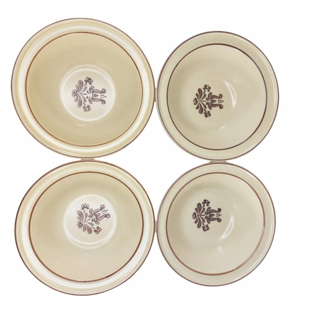 Pfaltzgraff Village 5" Fruit Dessert Bowls Set of 4 Vintage Sherbet Sauce Berry